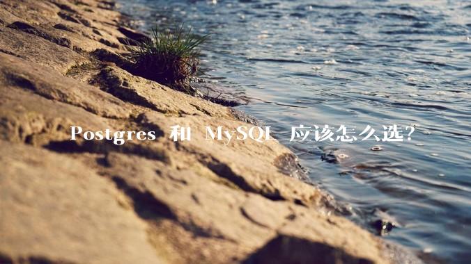 Postgres 和 MySQL 应该怎么选?